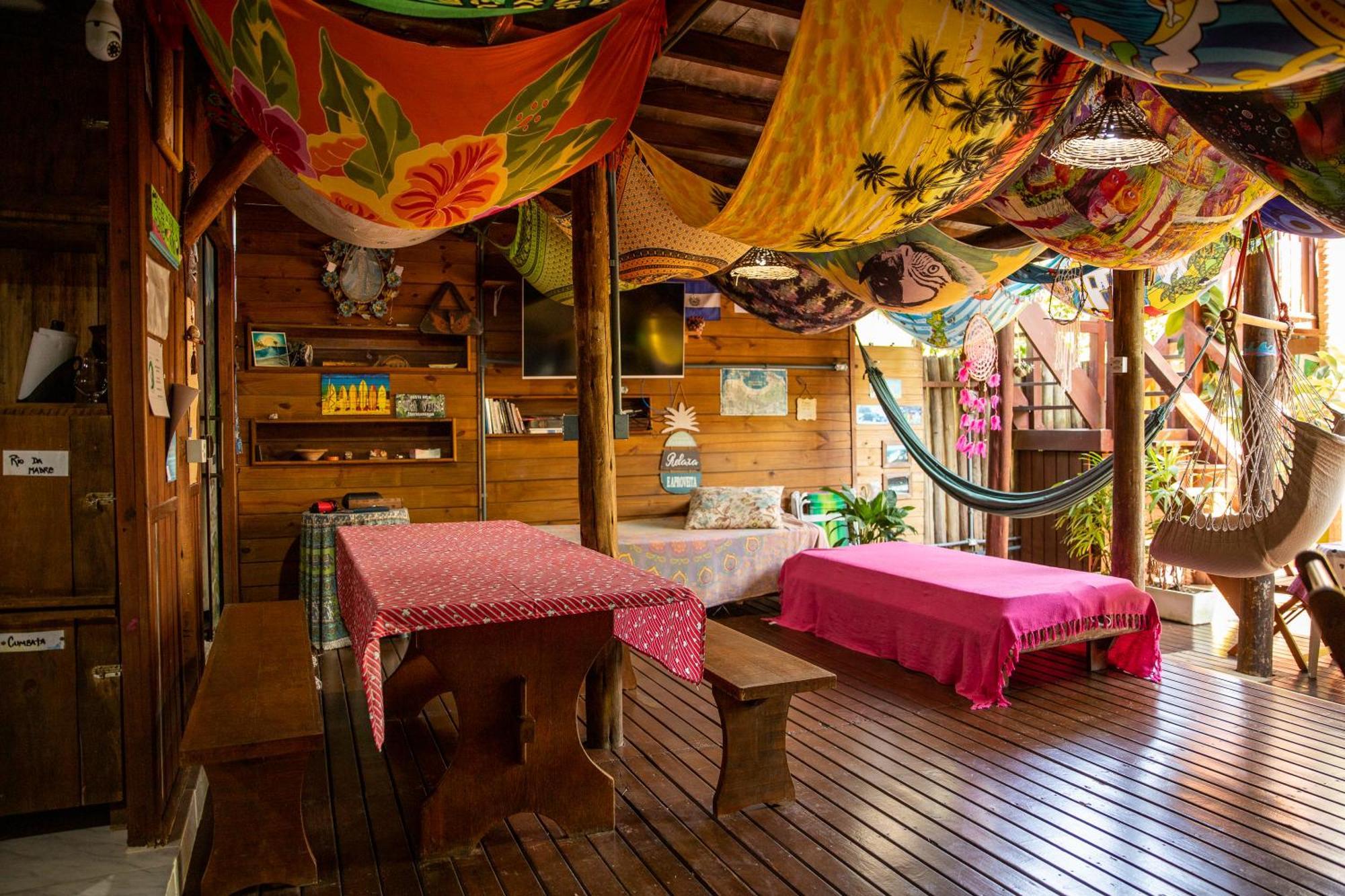 Guarda Encantada Surf Hostel Palhoca Bagian luar foto