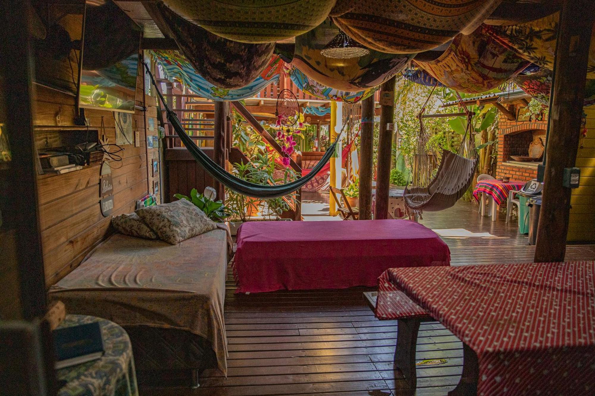 Guarda Encantada Surf Hostel Palhoca Bagian luar foto