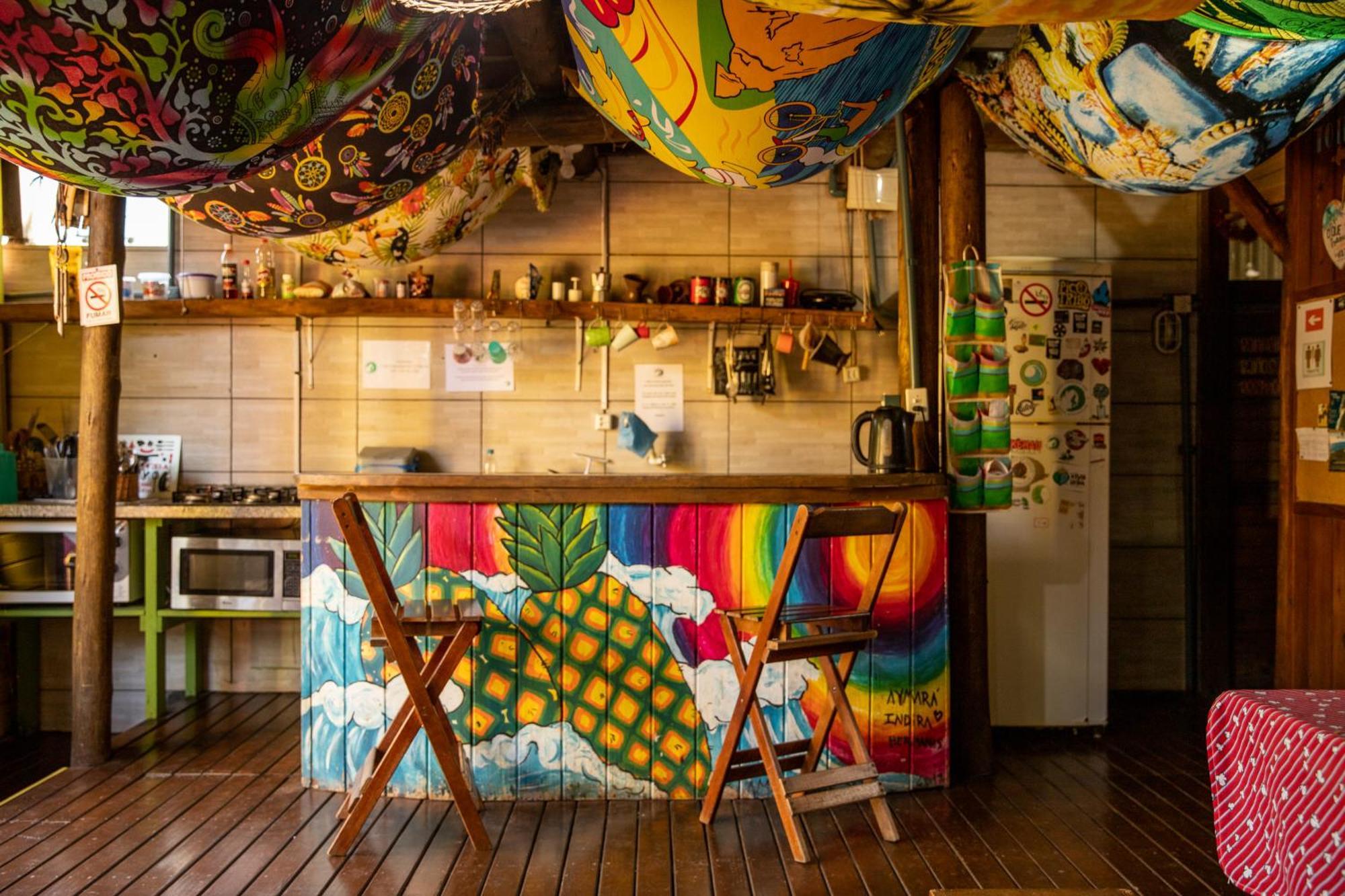 Guarda Encantada Surf Hostel Palhoca Bagian luar foto